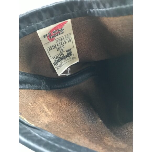 Red Wing Pecos Boots Mens Size 11 Brown Leather Work Oil Slip Steel Toe 2405 USA - Picture 8 of 8